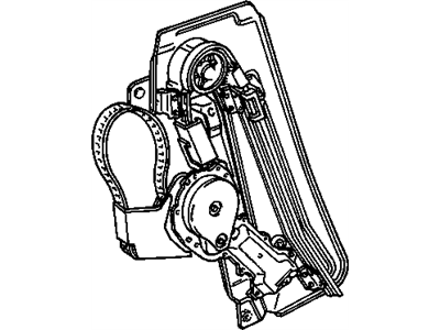 Pontiac J2000 Sunbird Window Regulator - 16600991