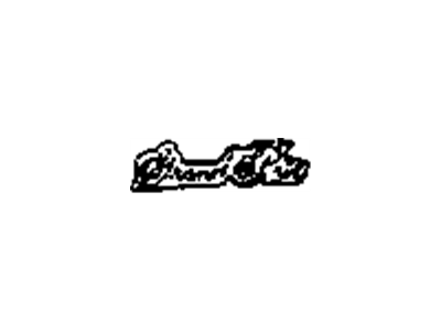 1987 Pontiac Grand Prix Emblem - 20278557