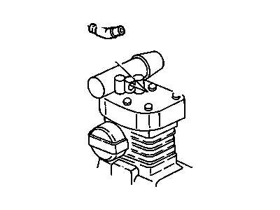 GM 15630802 Fitting, Engine Air Cooling Control, Rear