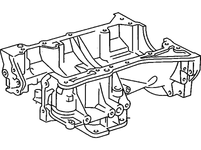 GM 19205535 Crankcase, Engine Cylinder, Lower