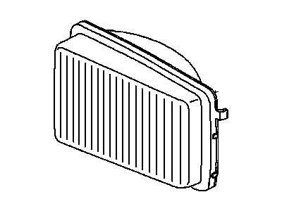 GM 16512632 Lens Assembly, Front Passenger Side