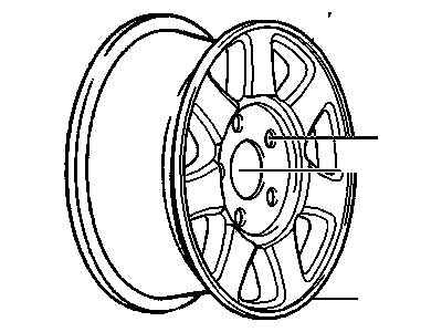 1996 Cadillac Seville Spare Wheel - 9593095
