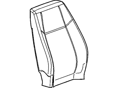Chevy 25800044 COVER,PASSENGER SEAT BACK(GRAY)