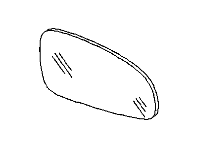 Pontiac 96493579 MIRROR,OUTSIDE REAR VIEW (REFLECTOR GLASS ONLY)(PART OF 1)