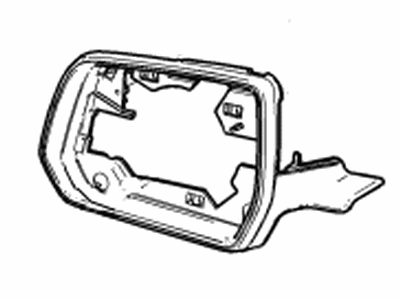 Chevy 84355089 BEZEL,OUTSIDE REAR VIEW MIRROR HOUSING(PART OF 10)(BLACK)
