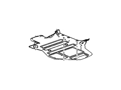 Buick 23258344 DEFLECTOR,UNDERBODY REAR AIR(INCLUDES 12)