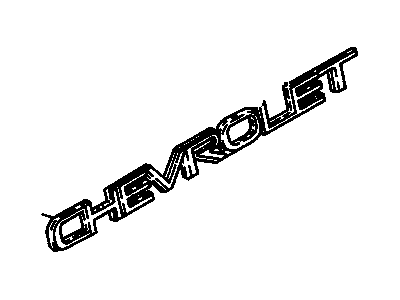 Chevy 10135787 Nameplate
