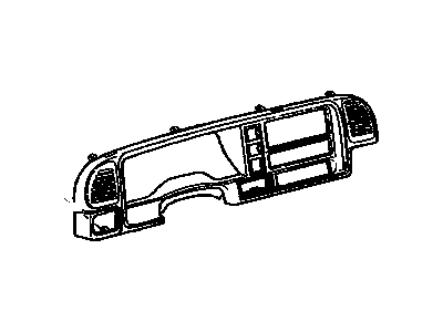 Cadillac 15748665 Instrument Housing