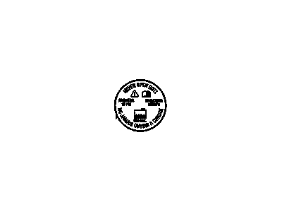 GM 22643984 Label, Emissions And Cautions
