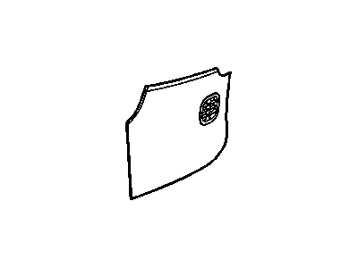 GM 25860312 Extension, Floor Console, Front Driver Side