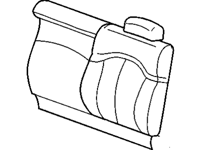 GM 88936600 Cover, Am7 - Rear Folding Seat Back ("D" Trim)