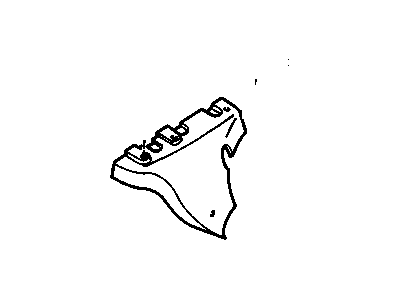 1990 Chevy Corvette Exhaust Heat Shield - 10128253