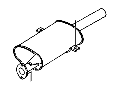 Chevy Spectrum Exhaust Pipe - 94482188