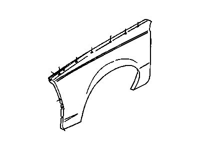 GM 22539132 Fender, Front Passenger Side