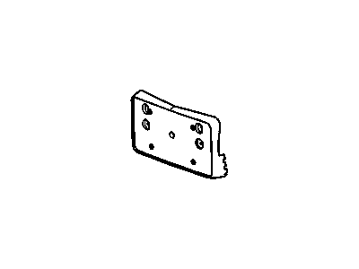 Cadillac 15933050 BRACKET,FRONT LICENSE PLATE(BLACK)