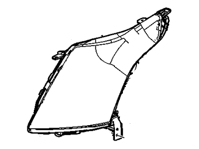 Cadillac 22853869 HEADLAMP,(INCLUDES 2-4,6-8)