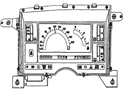 GMC Jimmy Instrument Cluster - 25087905