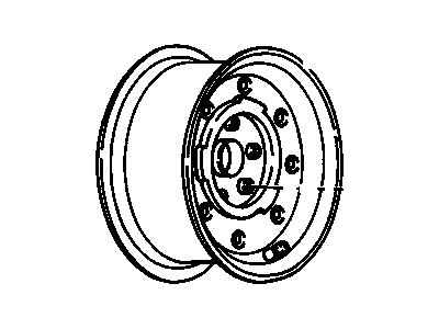 GM 12329314 Wheel, Rear