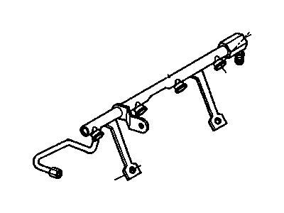 1988 Pontiac Sunbird Fuel Rail - 10040421