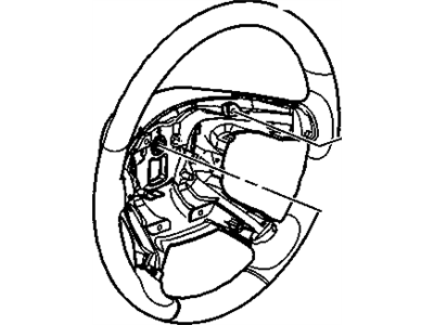 2014 Buick Enclave Steering Wheel - 22869460