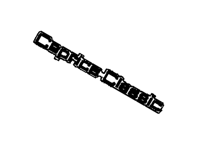 Chevy 20606499 Nameplate