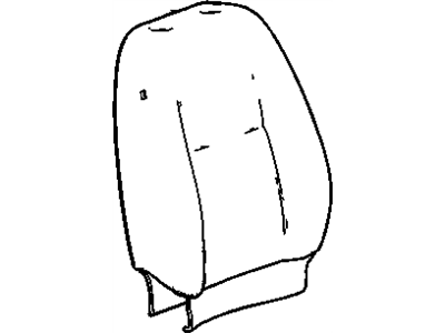 Chevy 22781413 COVER,DRIVER SEAT BACK(CASHMERE)(BASE W/O SIDE AIR BAGS)(USE ON TRUCKS W/O SIDE AIR BAGS/SIDE AIRBAG)