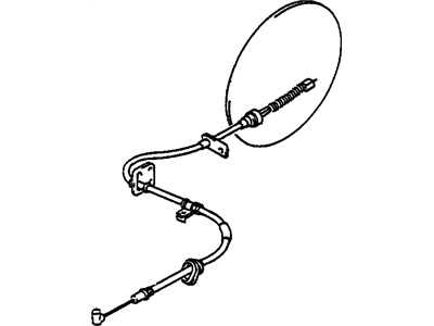 1998 Chevy Tracker Parking Brake Cable - 30005699