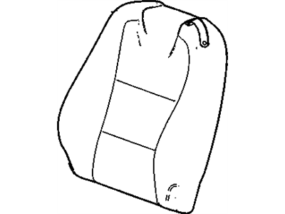 GM 22936169 Cover, Front Seat Back And Back Of Back, Black, Driver Side