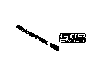 GM 10230996 Nameplate, Front