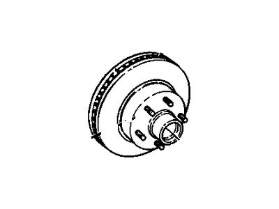 1990 GMC C2500 Brake Disc - 18027868