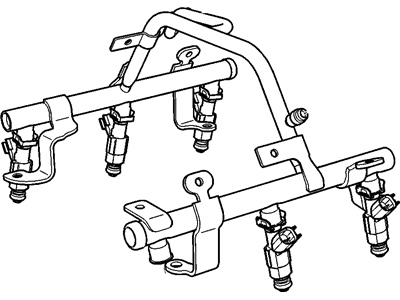 2005 Pontiac Grand Prix Fuel Rail - 12583223
