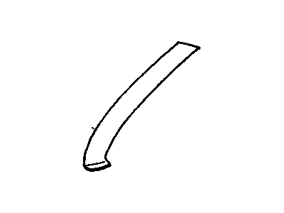 GM 25641617 Molding, Windshield Garnish Molding, Upper, Wood