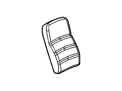 Chevy 19124887 COVER,DRIVER SEAT BACK INSERT(EBONY)(NON PERFORMANCE)(PART TAG ON COVER W/O BLUE STRIPE)(FOR 2ND DESIGN SEE 19250806)