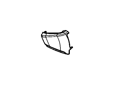 Chevy 95461563 COVER,FRONT SEAT OUTER RECLINING UPPER FINISH(BLACK)