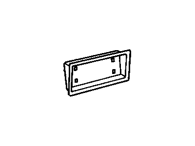 Chevy 20172120 License Pocket