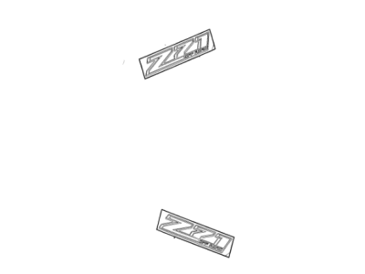 GM 23218799 Decal Package, Cab & Load Carrier Decoration, Gray