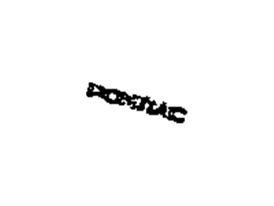 Pontiac 10041480 Nameplate