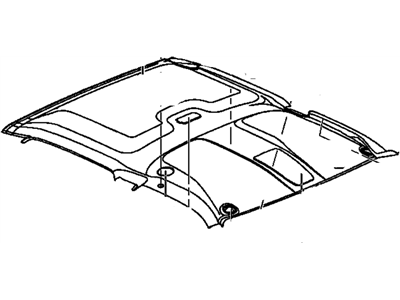 Chevy 15185988 PANEL,HEADLINING TRIM(SHALE)