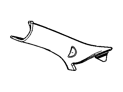 Cadillac 15841472 MOLDING,WINDSHIELD SIDE UPPER GARNISH(INCLUDES 2-5)(CASHMERE)