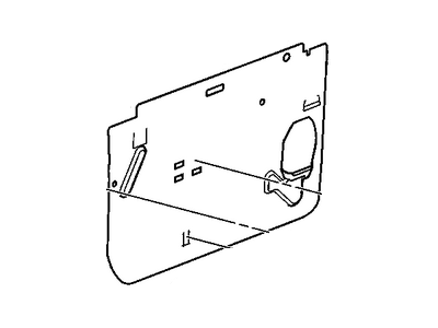 GM 21996546 Deflector, Door Trim/Access, Front