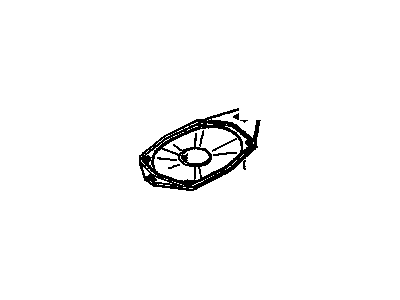 Cadillac Eldorado Car Speakers - 25648247
