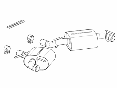 Chevy 84578422 Muffler & Pipe Assembly