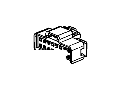 GMC 15306426 CONNECTOR,WIRING HARNESS(FUSE BLOCK - UNDERHOOD X4)(BLACK)(16-WAY FEMALE)(W/LEADS)(13.100)(SIDE ELECTRIC CODE: X50A)