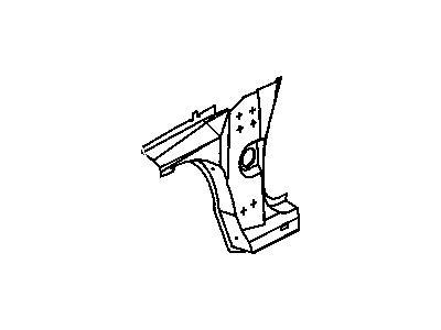 Buick 12537652 Hinge Pillar