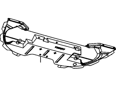 Oldsmobile 25740382 Air Deflector