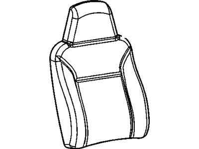 GM 19257197 Cover, Am6 - Front Split Bench Back