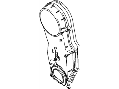 Chevy 91172360 Timing Cover