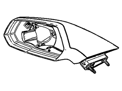 Chevy 92247490 MIRROR,OUTSIDE REAR VIEW(INCLUDES 2,7-10)(PAINT TO MATCH)