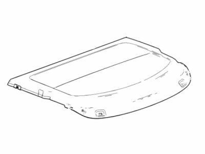 GM 84891422 Shade, Rear Seat To Back Window Panel, Jet Black