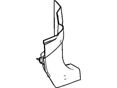 Cadillac 22823105 PANEL,BODY HINGE PILLAR TRIM(INCLUDES 7,8)(TITANIUM)